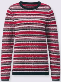 Pull à rayures 62% coton