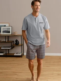 Pyjama court haut en jersey fin