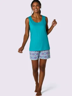 Pyjama court jersey fin