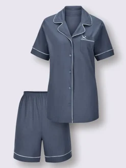 Pyjama court jersey fin