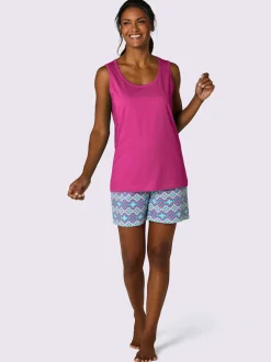 Pyjama court jersey fin