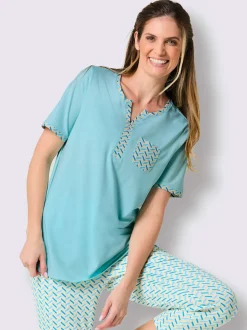 Pyjama court jersey fin