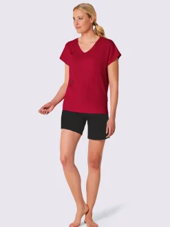 Pyjama court jersey fin