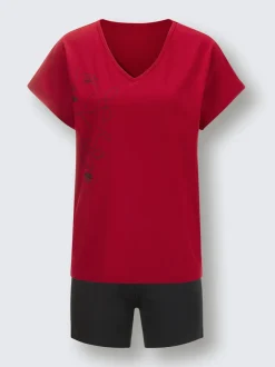 Pyjama court jersey fin
