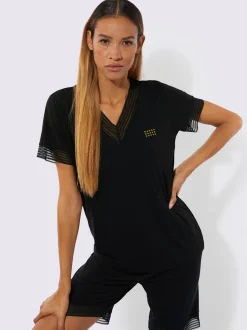 Pyjama court jersey fin