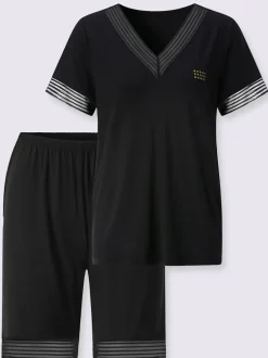 Pyjama court jersey fin