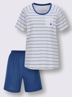 Pyjama court jersey fin