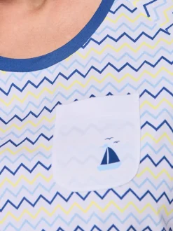 Pyjama court jersey fin