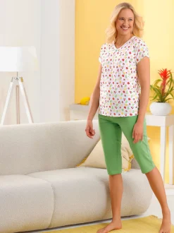 Pyjama court jersey fin