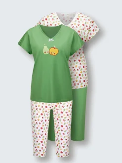 Pyjama court jersey fin