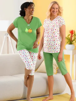 Pyjama court jersey fin