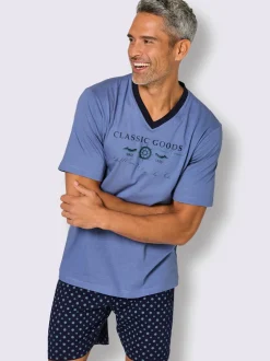 Pyjama court jersey fin