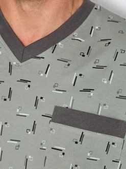 Pyjama court jersey fin