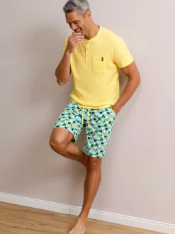 Pyjama court jersey fin