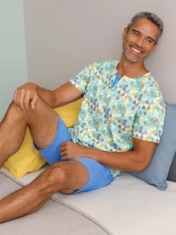 Pyjama court jersey fin