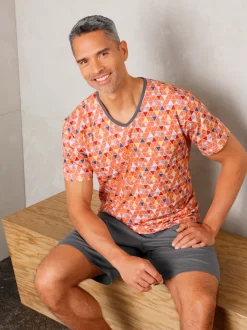Pyjama court jersey fin