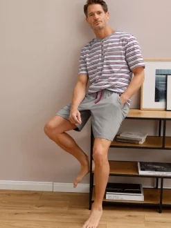 Pyjama court jersey fin