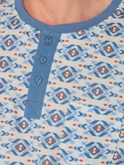 Pyjama court jersey fin