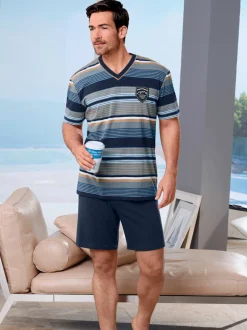 Pyjama court jersey fin