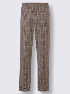Pyjama flanelle tissée, grattée à l'intérieur et à l'extérieur