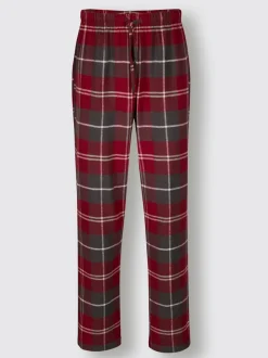 Pyjama flanelle tissée, grattée à l'intérieur et à l'extérieur