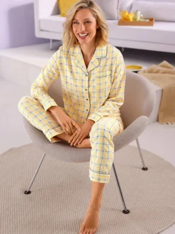 Pyjama qualité finette tissée, grattée à l'intérieur