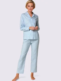 Pyjama qualité finette tissée, grattée à l'intérieur et à l'extérieur