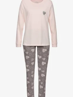 2 pyjamas avec imprimé cœurs