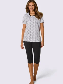 Pyjamas courts jersey fin
