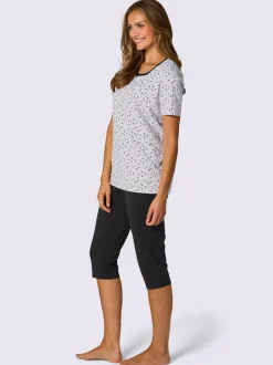 Pyjamas courts jersey fin