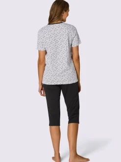Pyjamas courts jersey fin