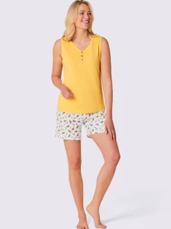 Pyjamas courts jersey fin