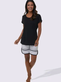 Pyjamas courts jersey fin