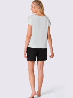 Pyjamas courts jersey fin
