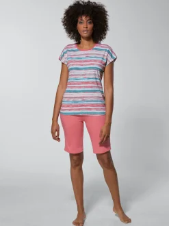 Pyjamas courts jersey fin