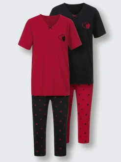Pyjamas courts jersey fin