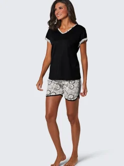 Pyjamas courts jersey fin