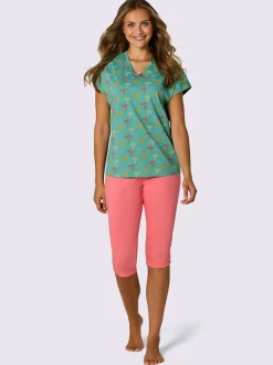 Pyjamas courts jersey fin