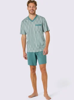 Pyjamas courts jersey fin