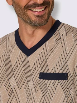Pyjamas courts jersey fin