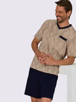 Pyjamas courts jersey fin