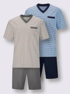 Pyjamas courts jersey fin