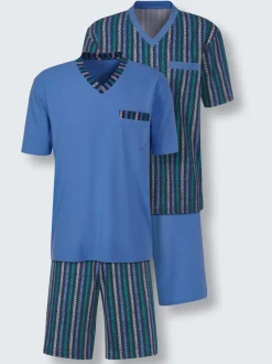 Pyjamas courts jersey fin