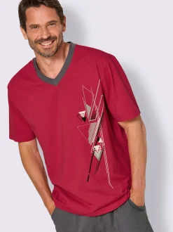 Pyjamas courts jersey fin