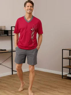 Pyjamas courts jersey fin