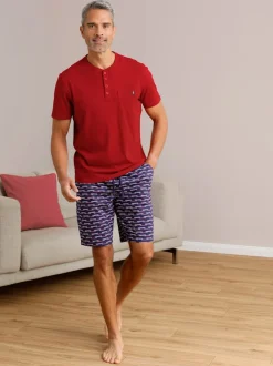 Pyjamas courts jersey fin