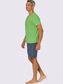Pyjamas courts jersey fin