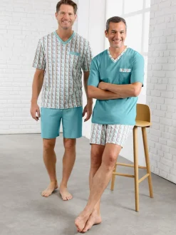 Pyjamas courts jersey fin
