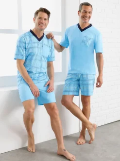 Pyjamas courts jersey fin