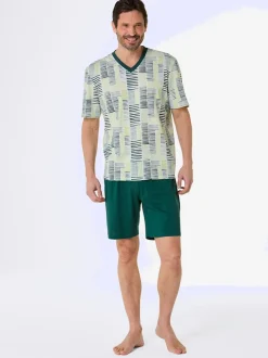 Pyjamas courts jersey fin